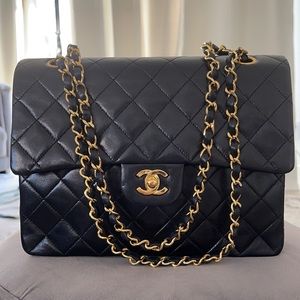 SOLD Authentic Chanel double flap vintage bag